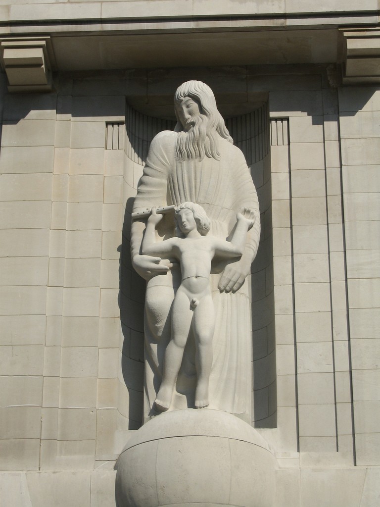 Statue of Ariel and Prospero